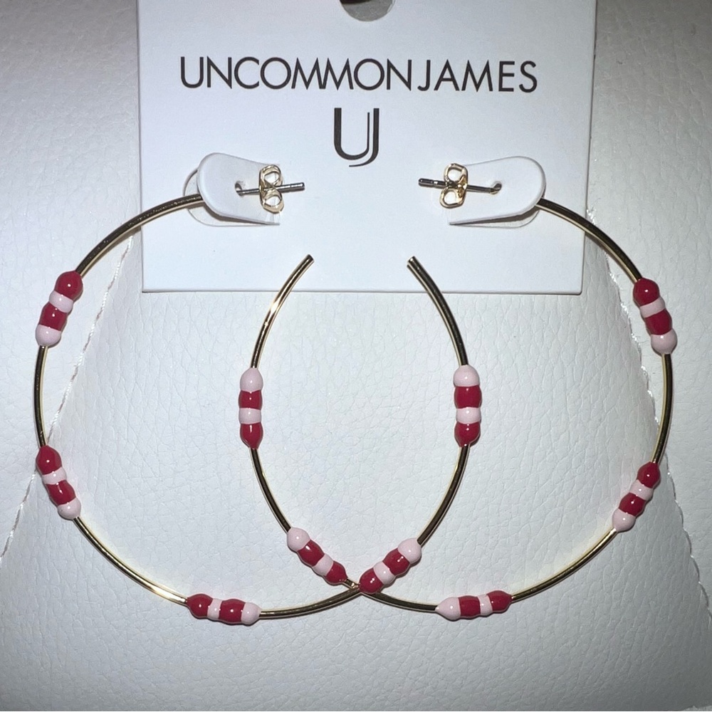 NWT Uncommon James Gold Getaway Hoops